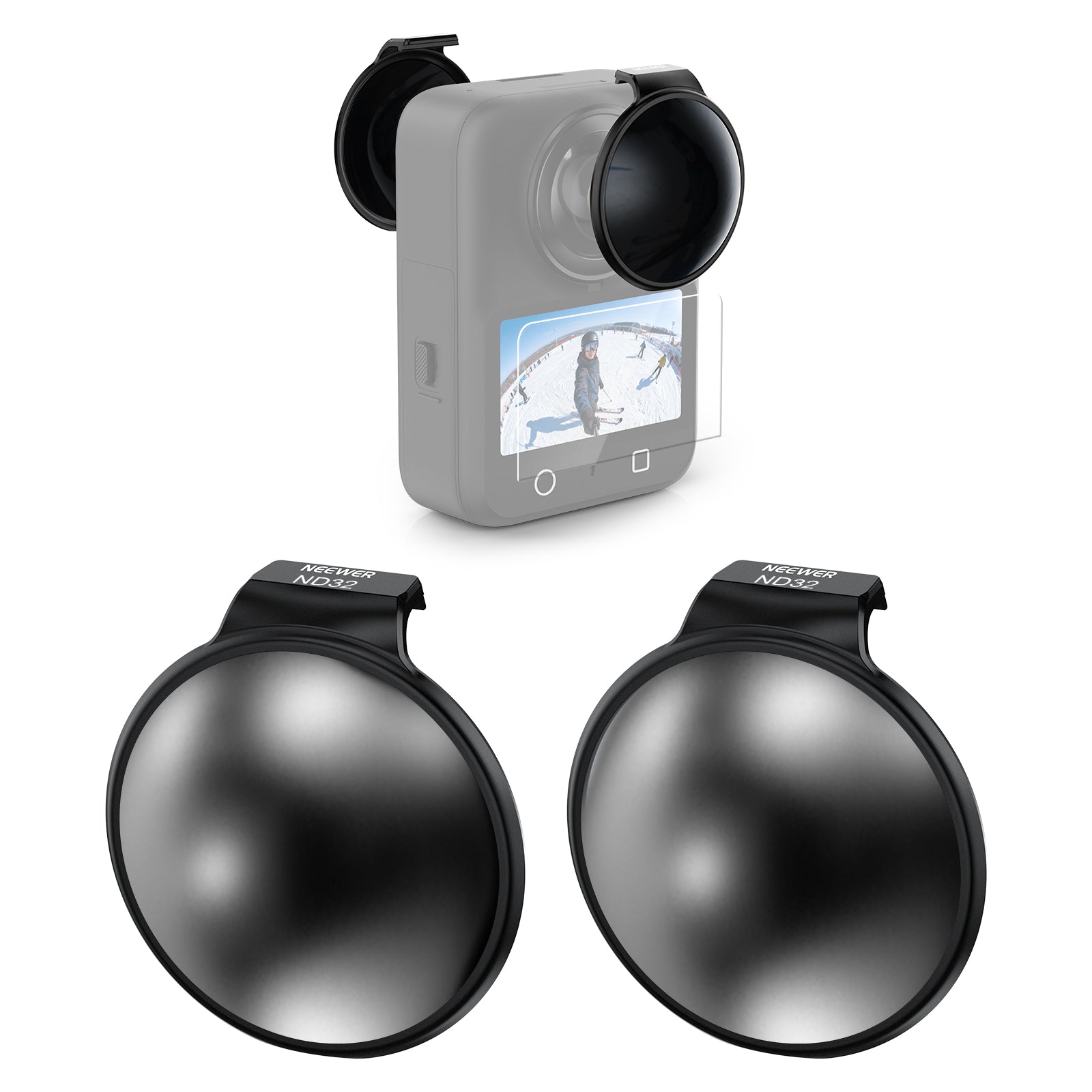 NEEWER 2 Pack ND32 Filter Set for DJI Osmo 360
