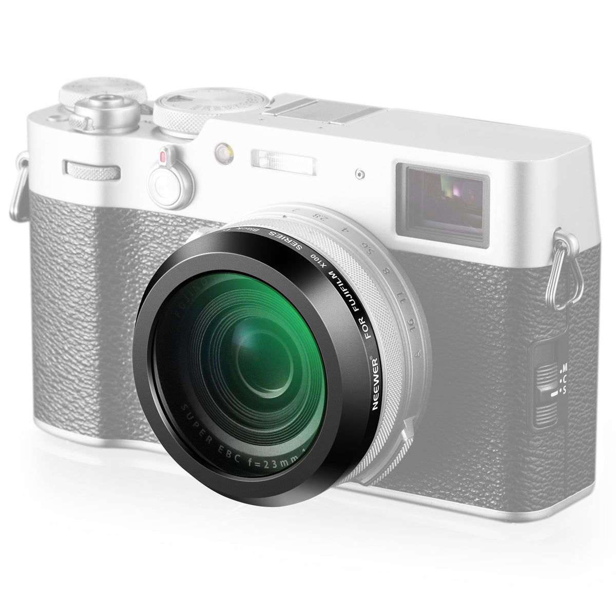 NEEWER Black Diffusion 1/4 Lens Filter for Fujifilm X100 Series Cameras