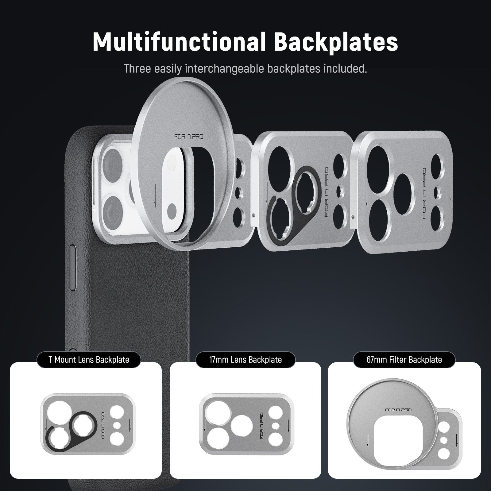 Multifunctional backplates