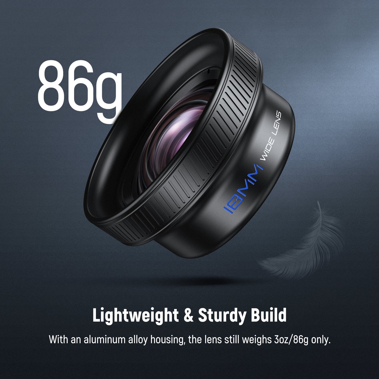 NEEWER LS-72 Wide Angle Phone Lens is lightweight.