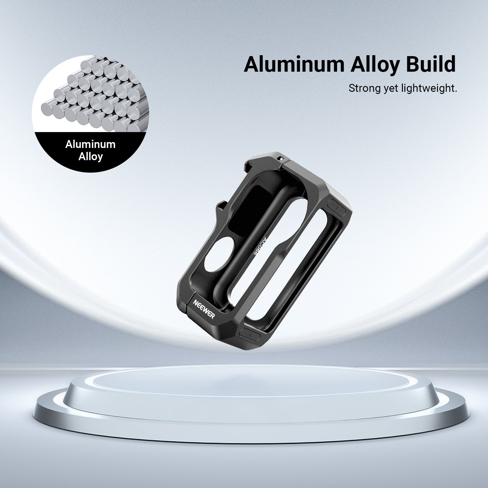 NEEWER AC066 camera cage is made of aluminum alloy.