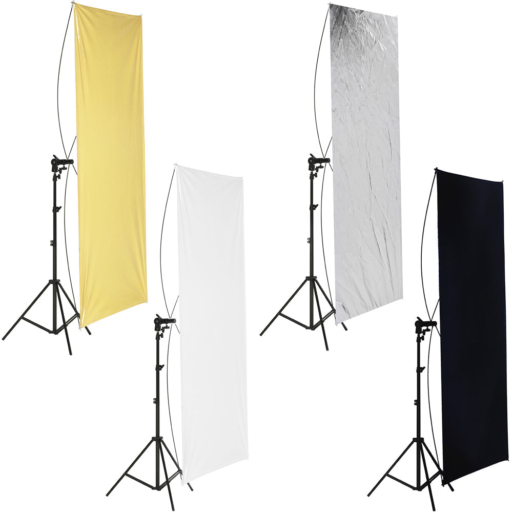 Neewer 90 x 180cm Gold/Silver Light Reflector with Carrying Bag - neewer.com