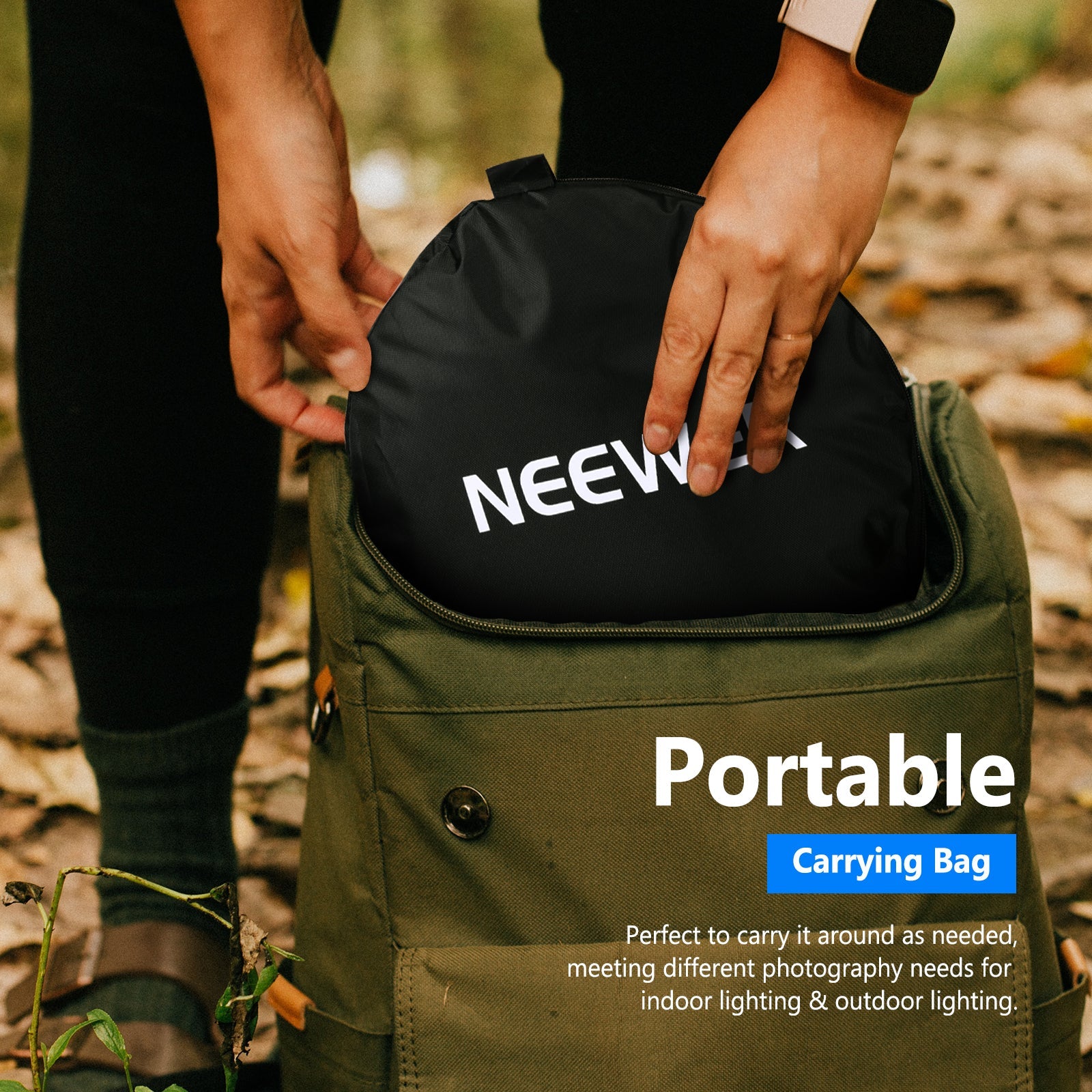 Neewer 5 in 1 Portable Multi Camera Lighting Reflector/Diffuser Kit with Carrying Case