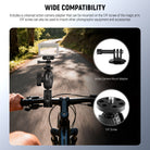 This bike handlebar mount accessory and attachment pack is widely compatible. 
