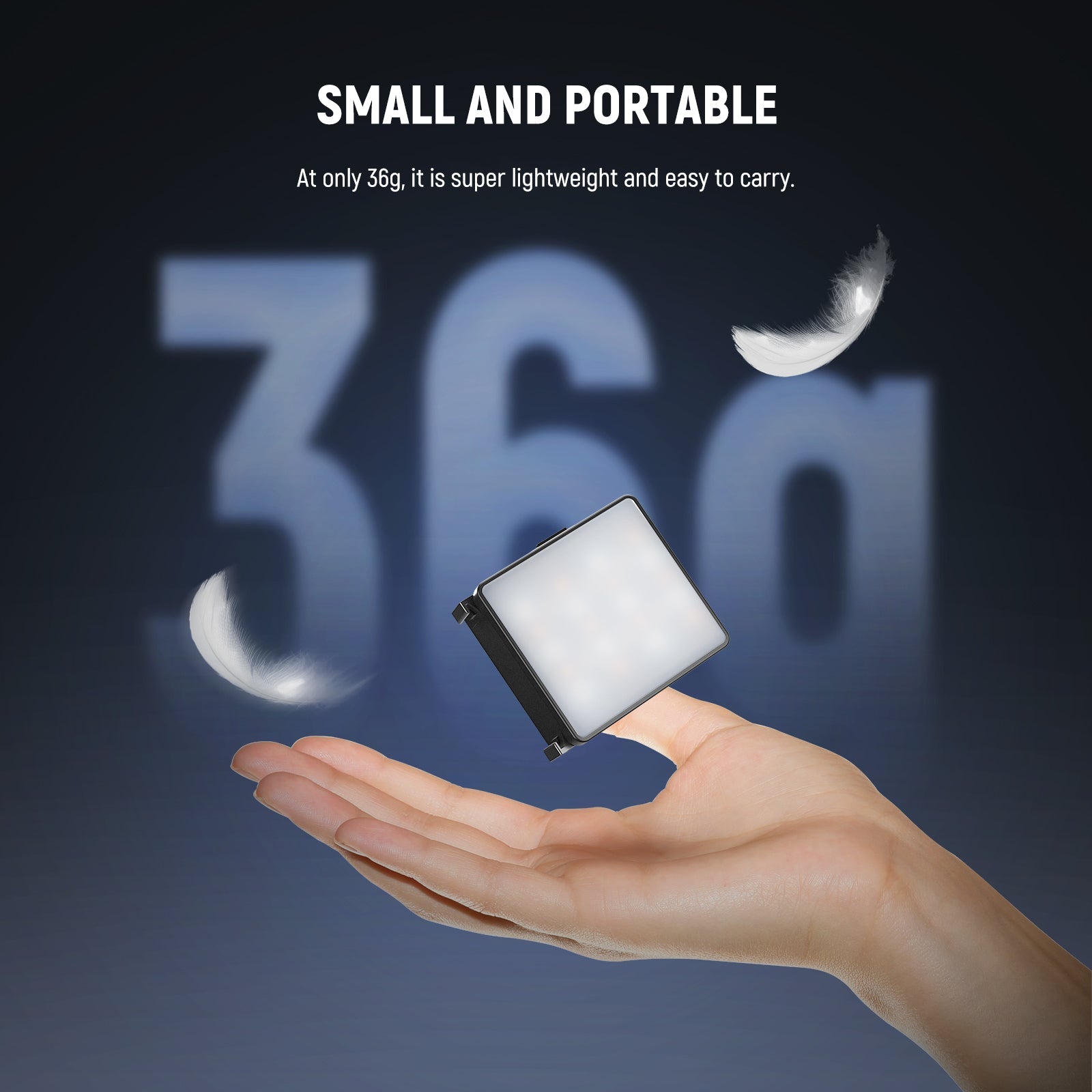 Compact & Lightweight LED camera video light