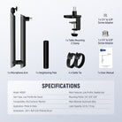 Package Contents of the NEEWER MS007 Microphone Boom Arm