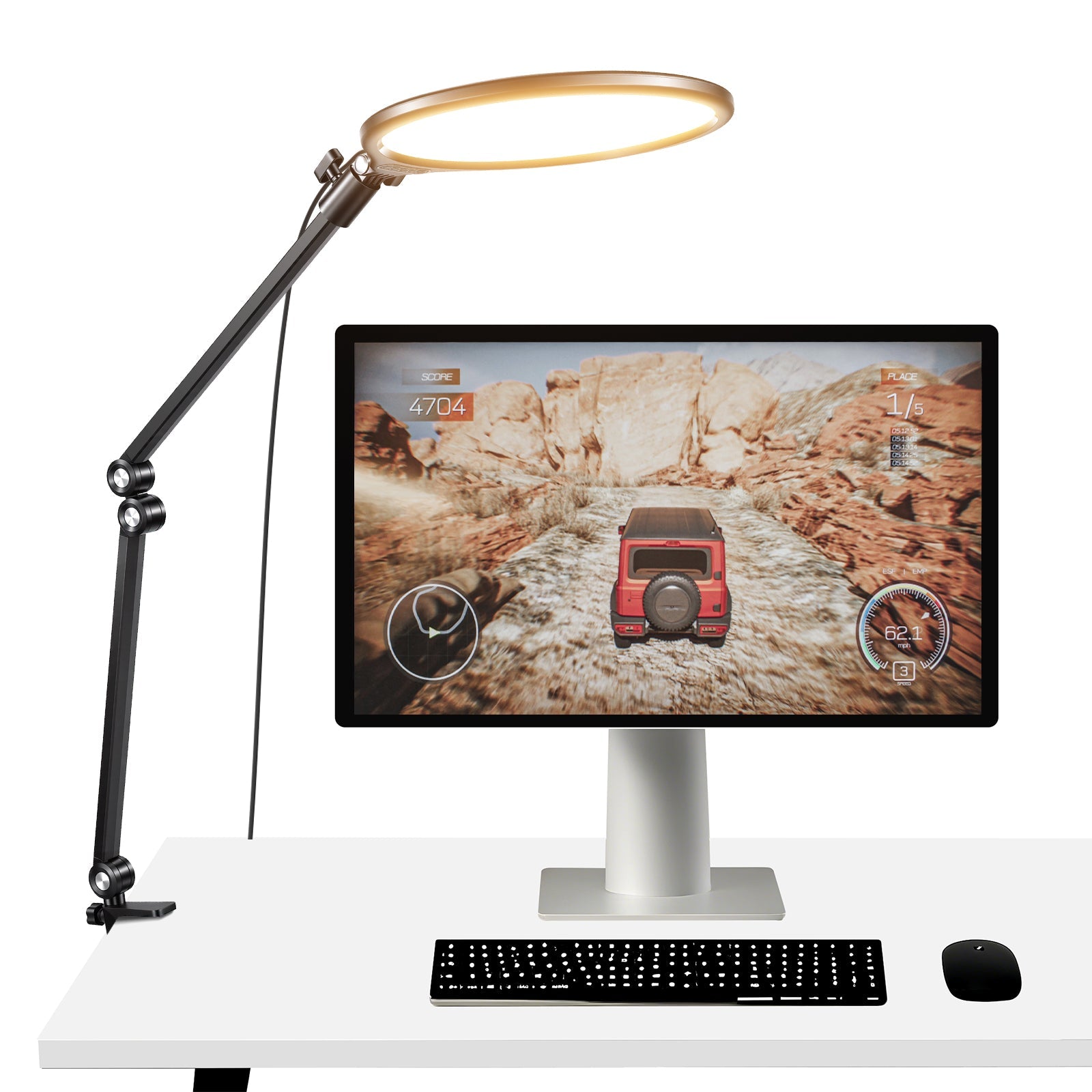 NEEWER R10 Desk Streaming Light with Clamp Stand