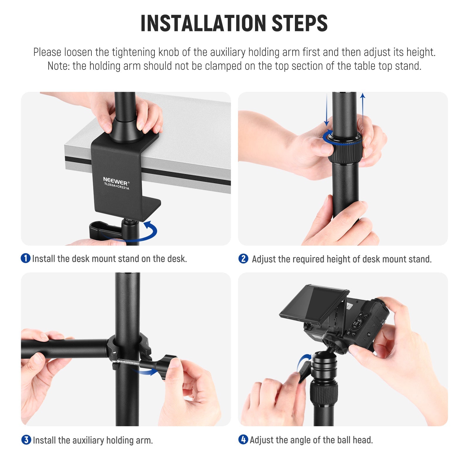 camera mount desk