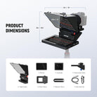 Package Contents of the NEEWER X11 2-In-1 Pro Teleprompter with Monitor