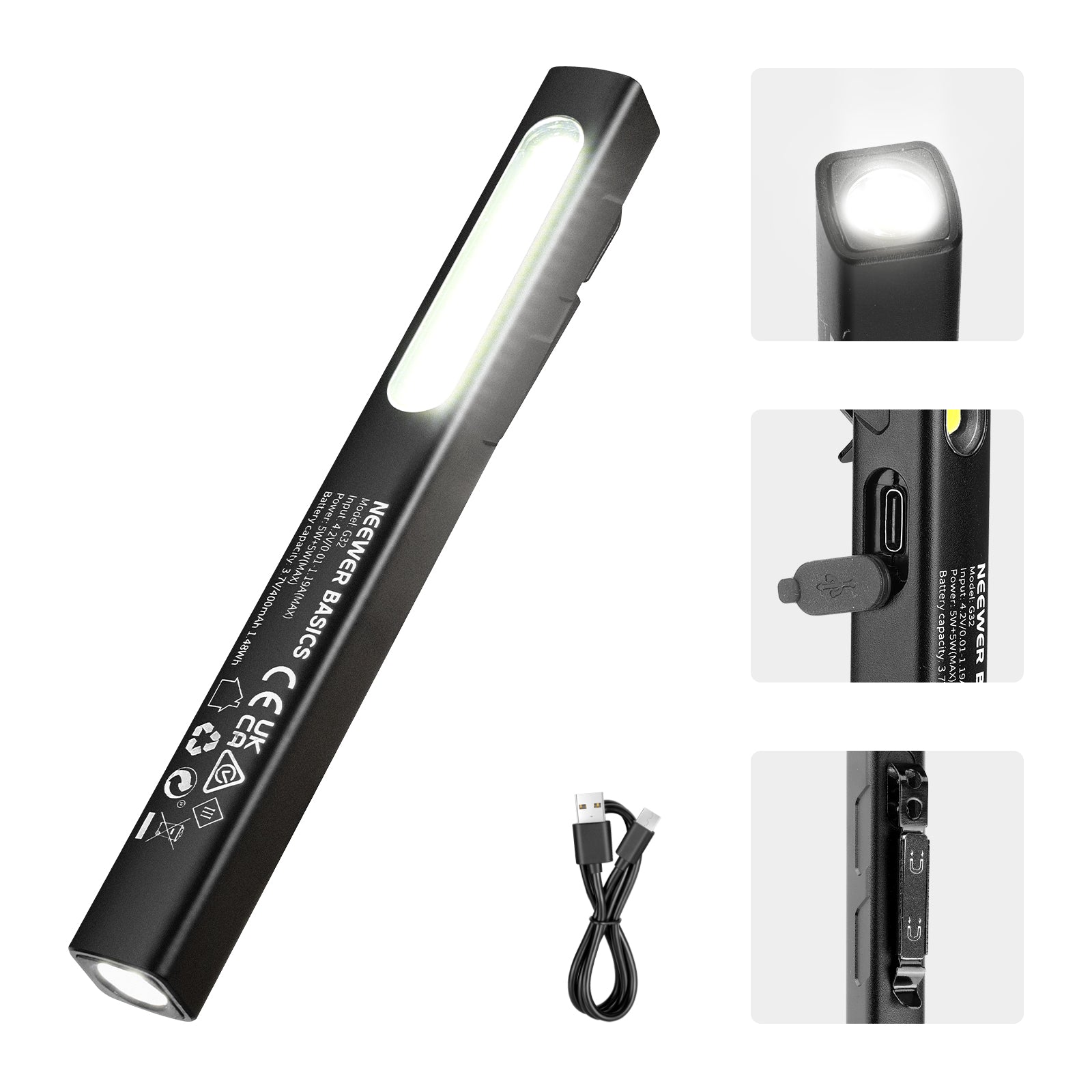 NEEWER G32 2 in 1 EDC Flashlight
