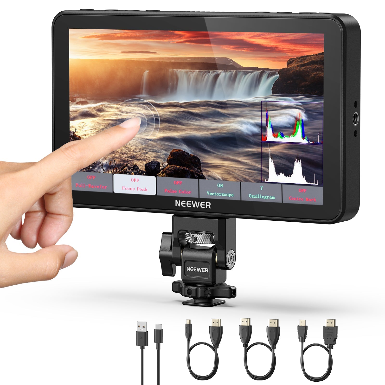 NEEWER F600 7" HD Touch Screen Camera Field Monitor