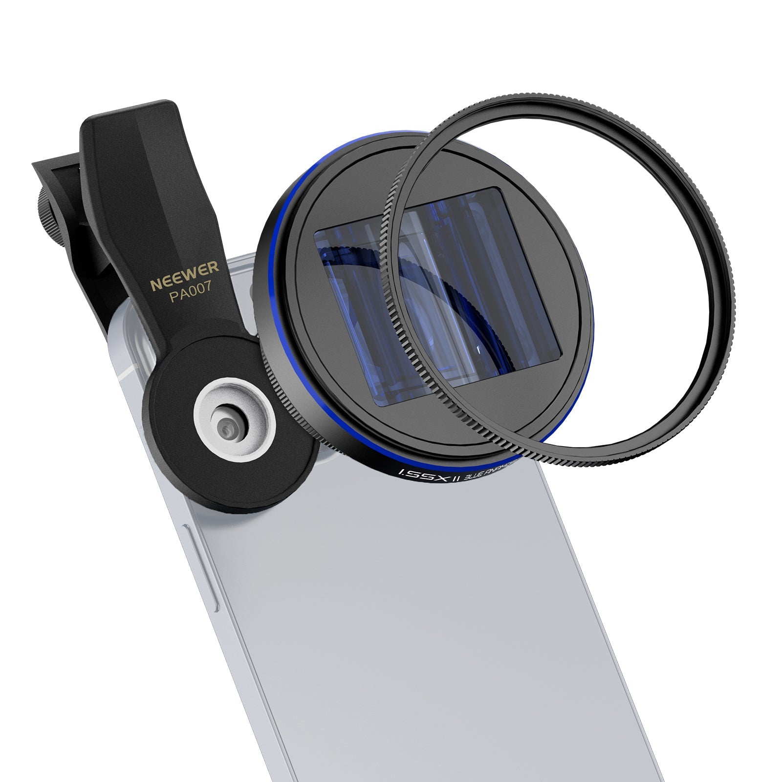 NEEWER LS-43 PRO 1.55x Blue Flare Anamorphic Lens with 17mm Thread