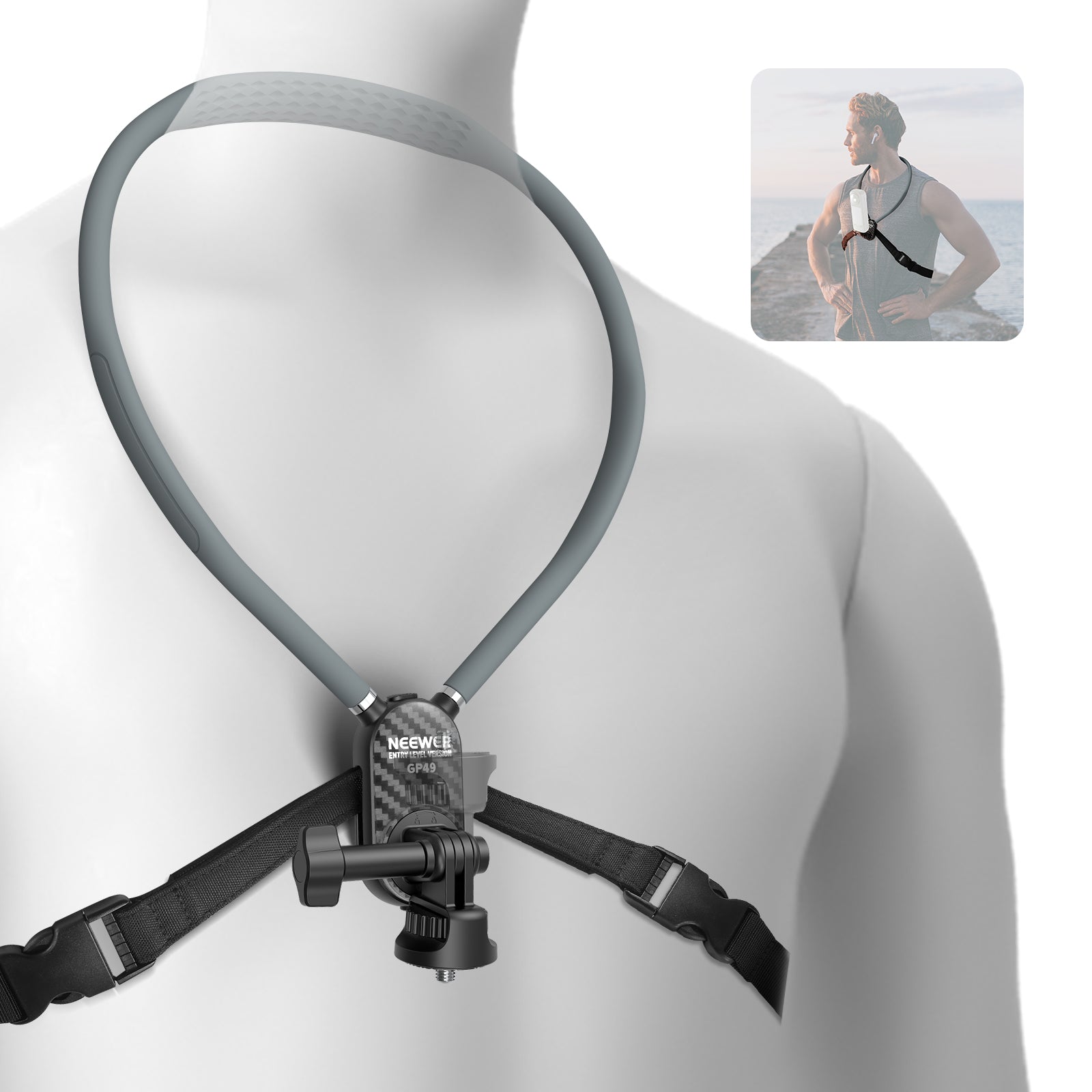 NEEWER GP49 Quick Release Neck Mount For Action Cameras