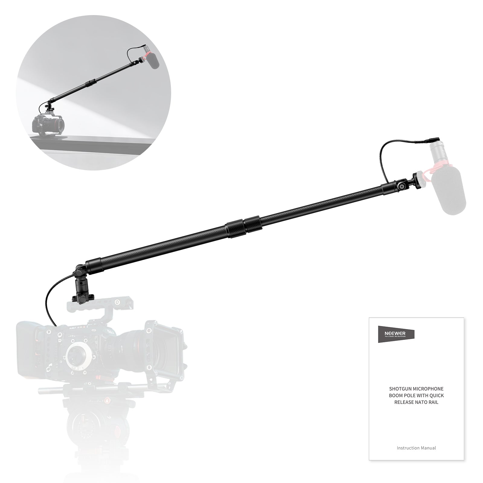 NEEWER BP01 Carbon Fiber Microphone Boom Pole