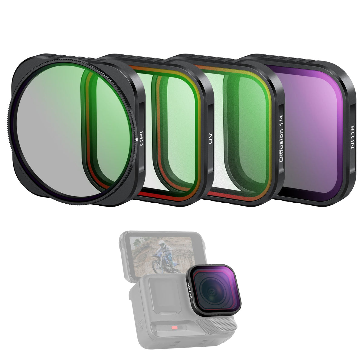 New Filter Pro NEEWER 4 Pack Filter Set For Insta360 Ace Pro/Ace Pro 2