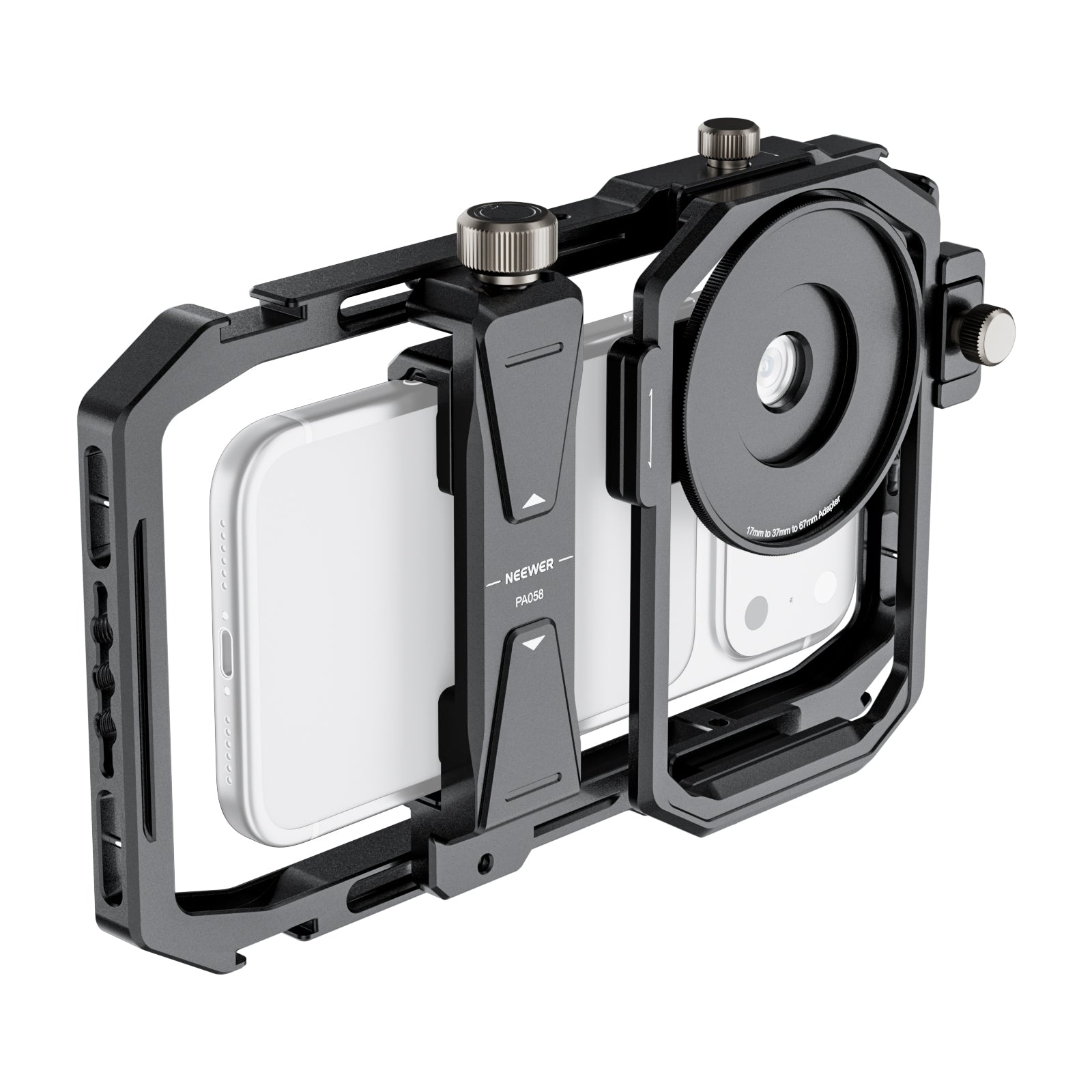 NEEWER PA058 Universal Phone Cage with Filter Lens Ring