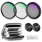 NEEWER 3 Pack Variable ND + CPL + UV Filter Kit