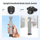NEEWER AC051 Mini Tripod can quickly switch between upright and handheld mode.