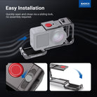 NEEWER AC061 Action Camera Cage can be quickly opened and closed via a sliding lock.