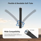 NEEWER MS042 Microphone Stand features a flexible and bendable soft tube.