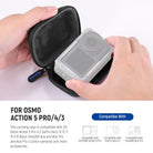 The carrying case is compatible with DJI OSMO Action 5 Pro 4 3