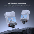 Two NEEWER AC056 Magnetic Quick Release Mount Adapters For DJI Osmo Nano