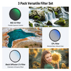 NEEWER 3 Pack Versatile Filter Set