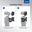 Installation steps of the NEEWER M21 Fill Light For DJI OSMO Pocket 3