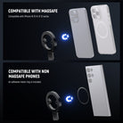 The phone tripod mount is fully compatible with MagSafe system
