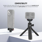 NEEWER GP-88 Magnetic Quick Release Mount is compatible with Insta360 X5 X4 X3 action cameras