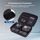 NEEWER PB27 Carrying Case simultaneously stores multiple action cameras and keeps them safe and organized.