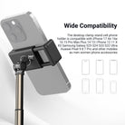 The desktop clamp stand cell phone holder is compatible with iPhone 17 Air 16e and other mobiles as men's and women's phone accessories.