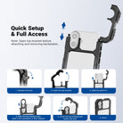 NEEWER PA158 Phone Cage Video Rig opens and closes via a side lock and is compatible with MagSafe charging.