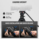NEEWER TP73 Lightweight Video Tripod supports up to 6kg.