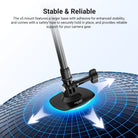 The x5 mount features a larger base with adhesive for enhanced stability and comes with a safety rope to securely hold in place.