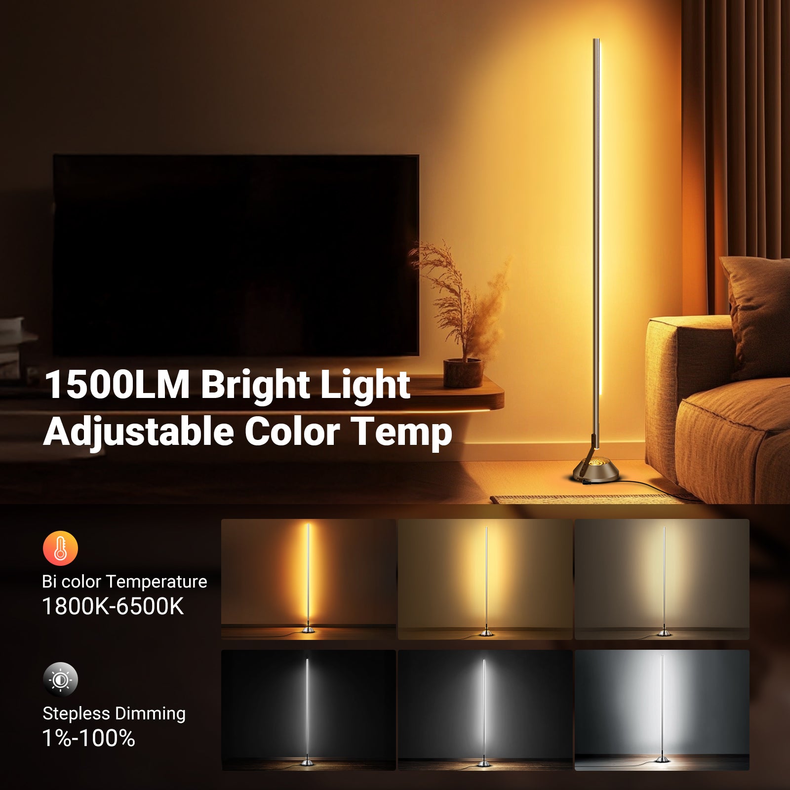 NEEWER NF01 RGBW Smart Floor Lamp | LED Corner Lamp