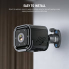 Attach the webcam mount to walls or ceilings using the two self tapping screws