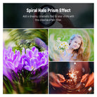 NEEWER FL-100 Spiral Halo Filter adds a dreamy, cinematic flair to your shots