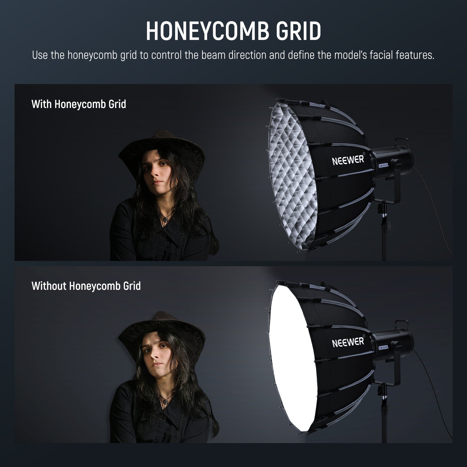 Connecting via Bowens mount, the softbox is compatible with  Aputure 120D