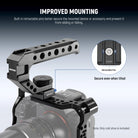 Spring loaded anti off pins ensure secure mounting