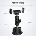 Product details of the NEEWER PA136 Suction Cup Car Phone Holder