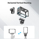 A 160° adjustable tilt enables flexible positioning for versatile shooting angles
