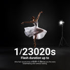 Ultra fast recycle time of 0.01-1.5s lets you fire every breathtaking shot without waiting.