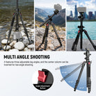 NEEWER TP66 Horizontal Overhead Tripod features three adjustable leg angles.