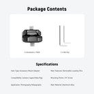 Package Contents of the NEEWER UA081 L Plate Accessory Mount Kit