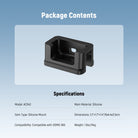 The desktop camera mount stand base compatible with DJI OSMO 360 weighs 1.9 oz.