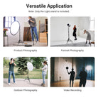 Adjustable photography light stand applicable for product, portrait, outdoor shooting and video recording with various lighting accessories