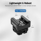 NEEWER UA079 Cold Shoe Mount Adapter is lightweight and robust.