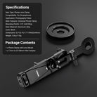 This package includes a phone clamp with lens mount and a 17mm to 37/58mm filter adapter.