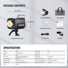 Package Contents of the NEEWER FS600B Bi-Color LED Video Light Kit
